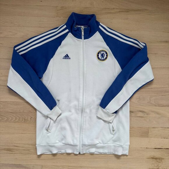 Adidas Chelsea Track Jacket Zip Up Size Medium - Picture 1 of 7